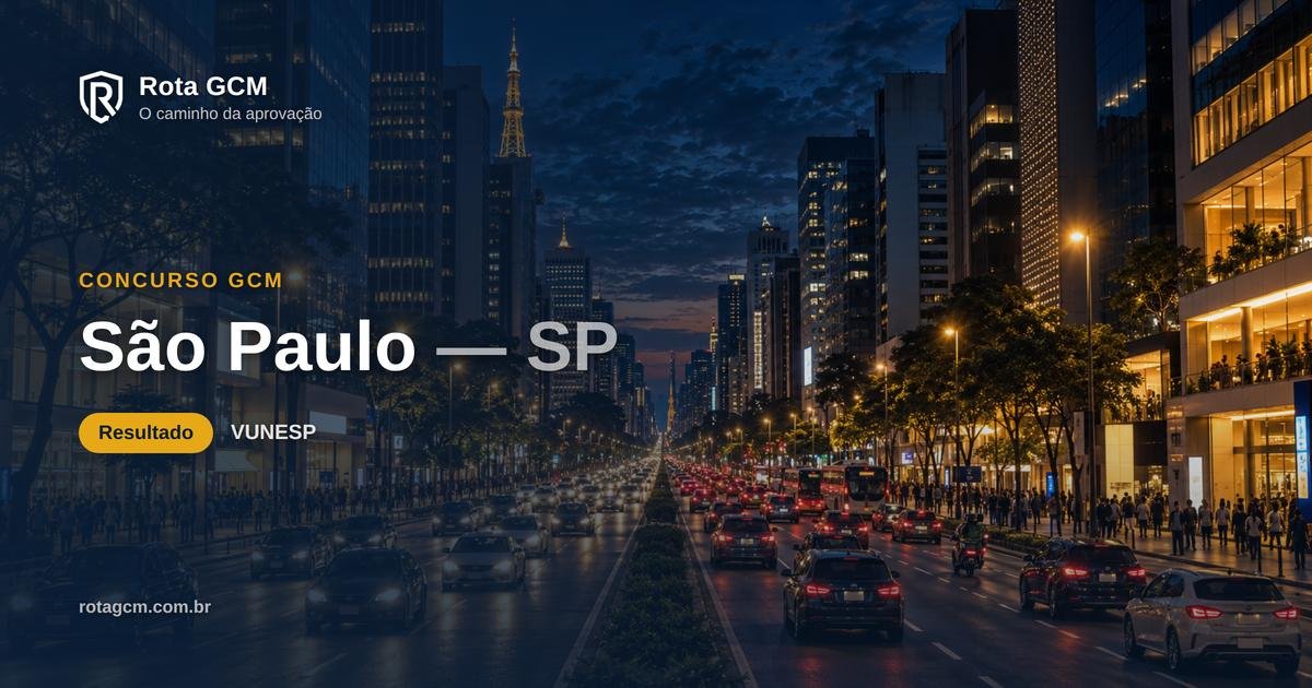 Prova comentada GCM São Paulo 2026 — VUNESP